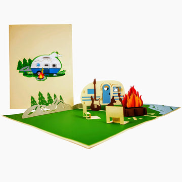 Caravan 3D Pop Up Card UK